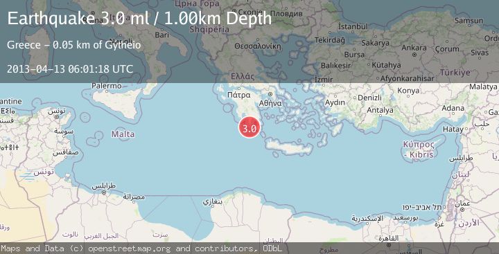 Map of SOUTHERN GREECE