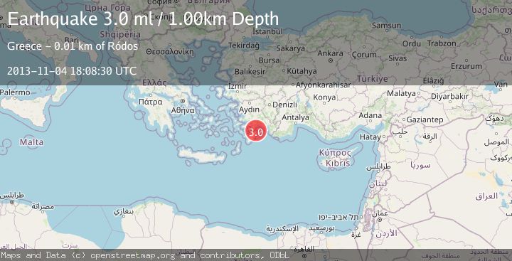 Map of DODECANESE IS.-TURKEY BORDER REG