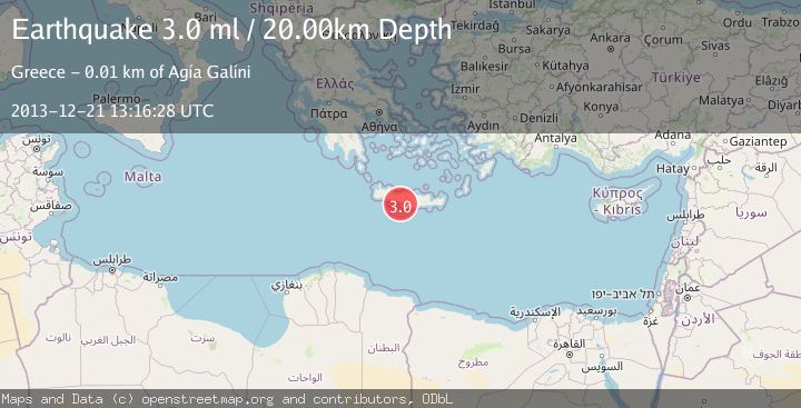 Map of CRETE, GREECE