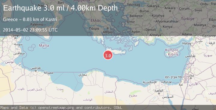 Map of CRETE, GREECE