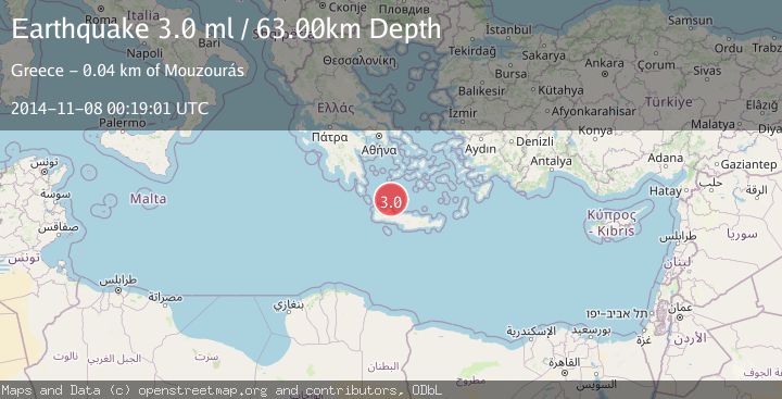 Map of CRETE, GREECE