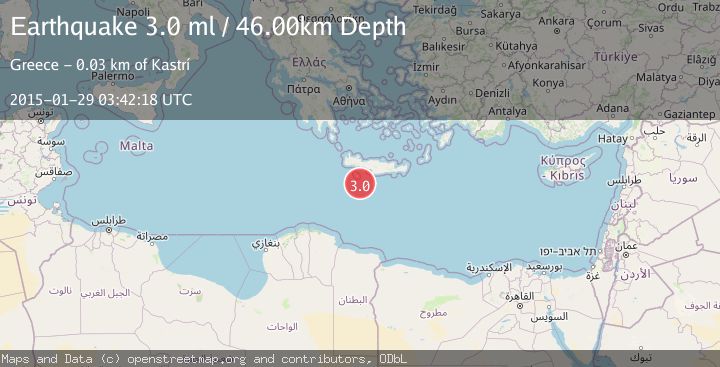 Map of CRETE, GREECE