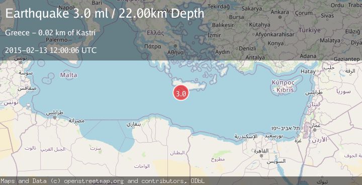 Map of CRETE, GREECE