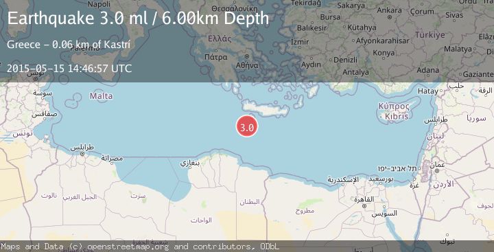 Map of CRETE, GREECE