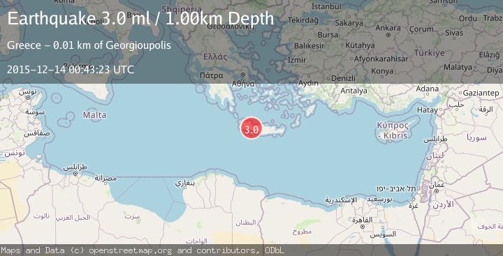 Map of CRETE, GREECE