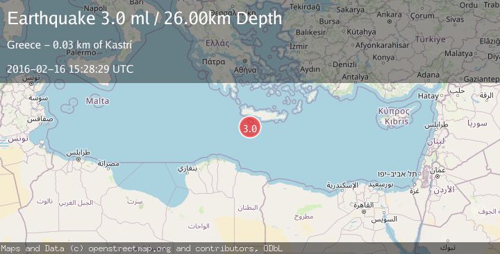 Map of CRETE, GREECE