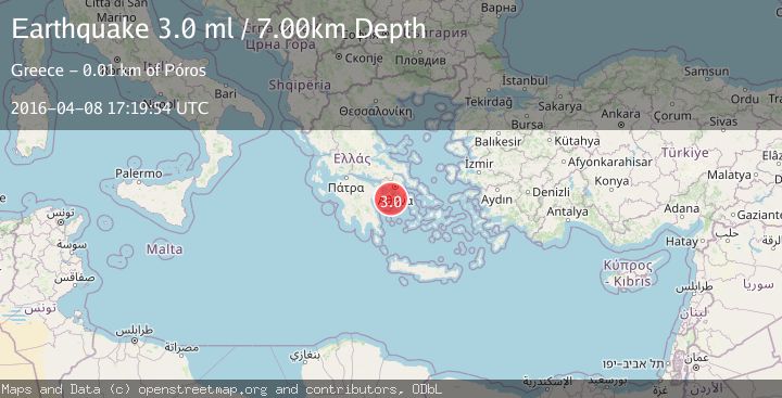 Map of SOUTHERN GREECE