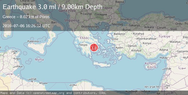 Map of SOUTHERN GREECE