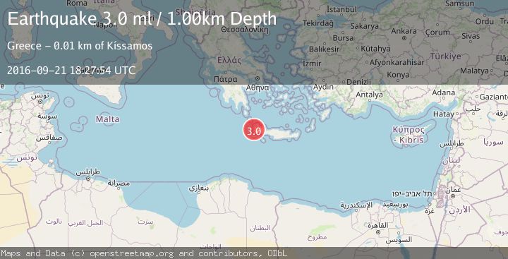 Map of CRETE, GREECE