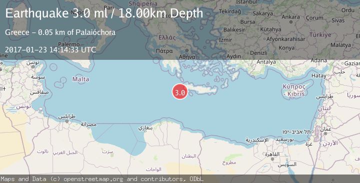 Map of CRETE, GREECE