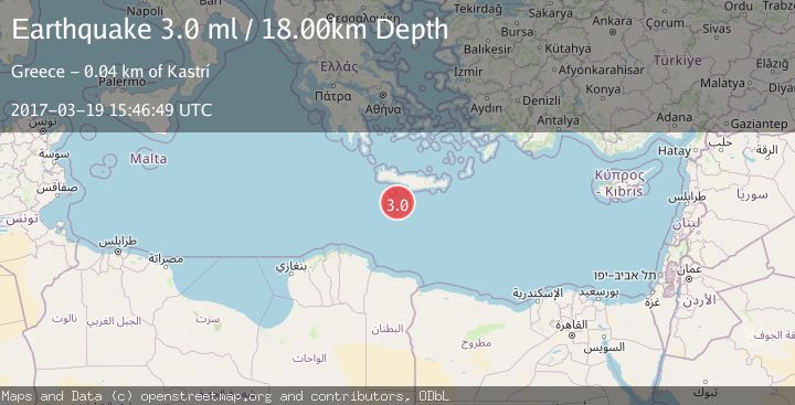 Map of CRETE, GREECE