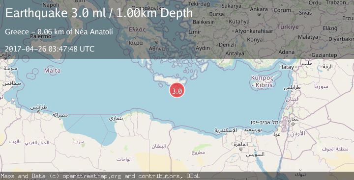 Map of CRETE, GREECE