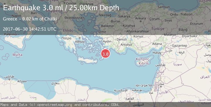 Map of DODECANESE IS.-TURKEY BORDER REG