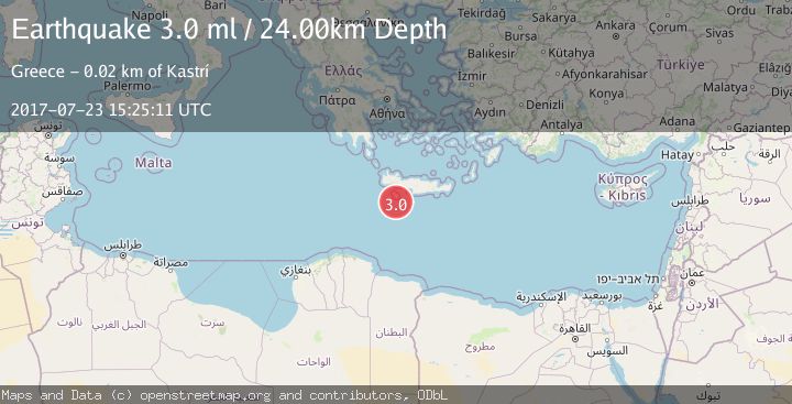 Map of CRETE, GREECE