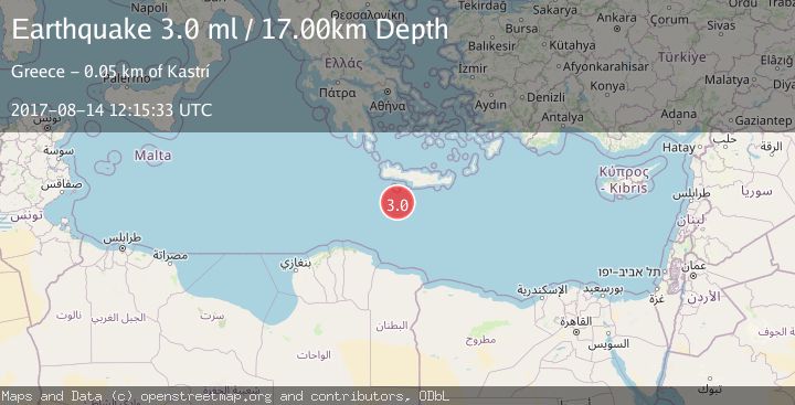 Map of CRETE, GREECE