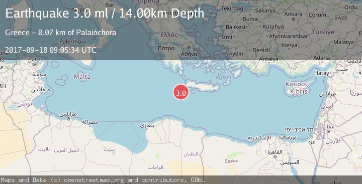 Map of CRETE, GREECE
