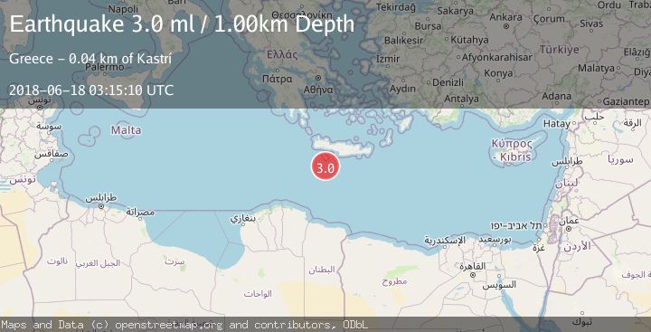 Map of CRETE, GREECE