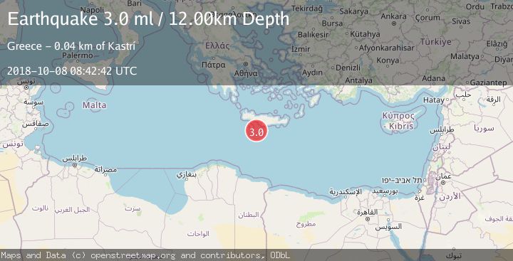 Map of CRETE, GREECE
