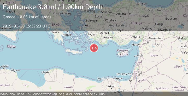 Map of EASTERN MEDITERRANEAN SEA