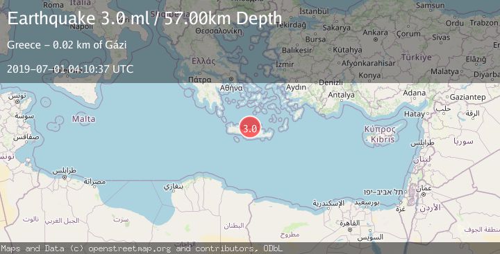 Map of CRETE, GREECE