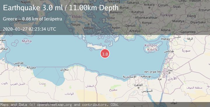 Map of CRETE, GREECE