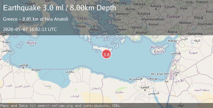 Map of CRETE, GREECE