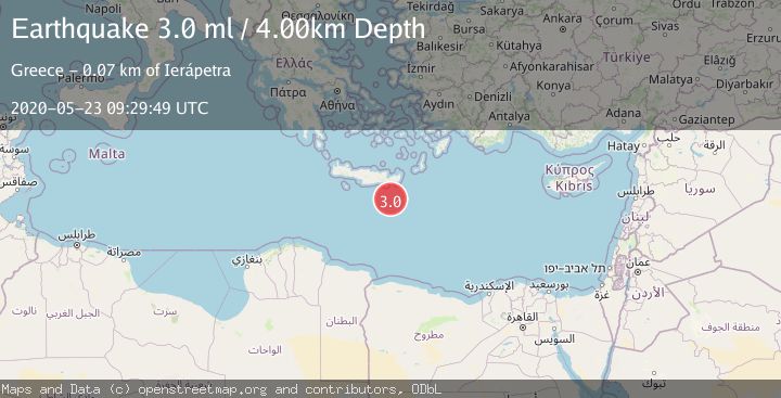 Map of CRETE, GREECE