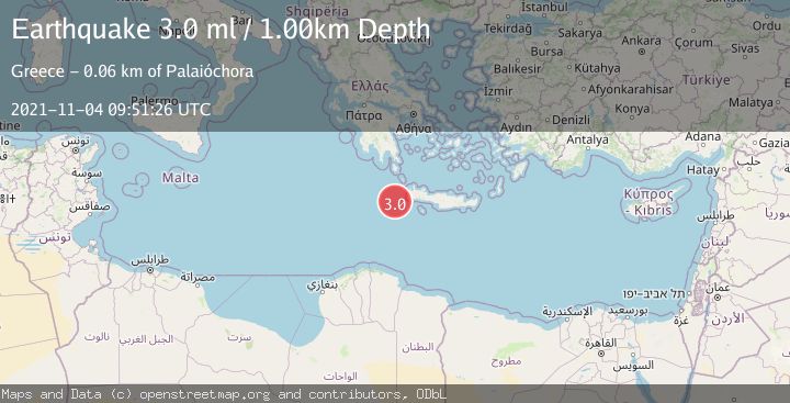 Map of CRETE, GREECE