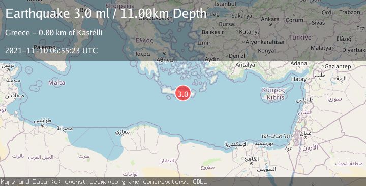 Map of CRETE, GREECE
