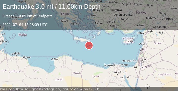 Map of CRETE, GREECE