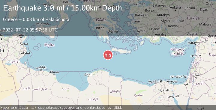 Map of CRETE, GREECE