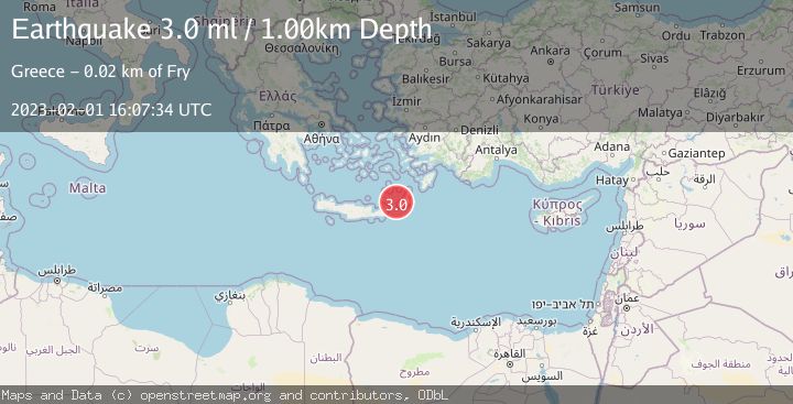 Map of CRETE, GREECE