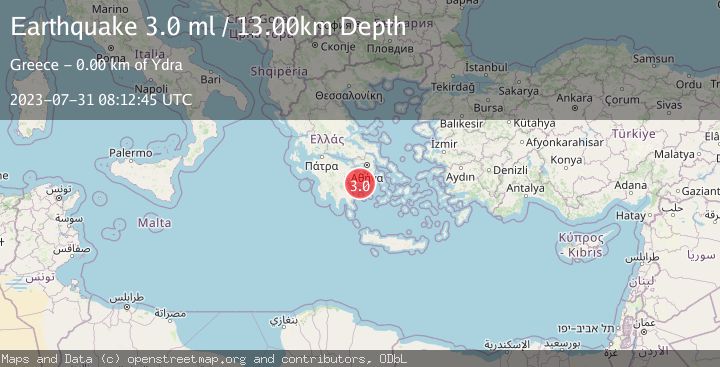 Map of SOUTHERN GREECE