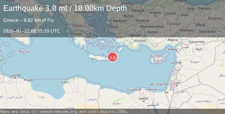 Map of CRETE, GREECE