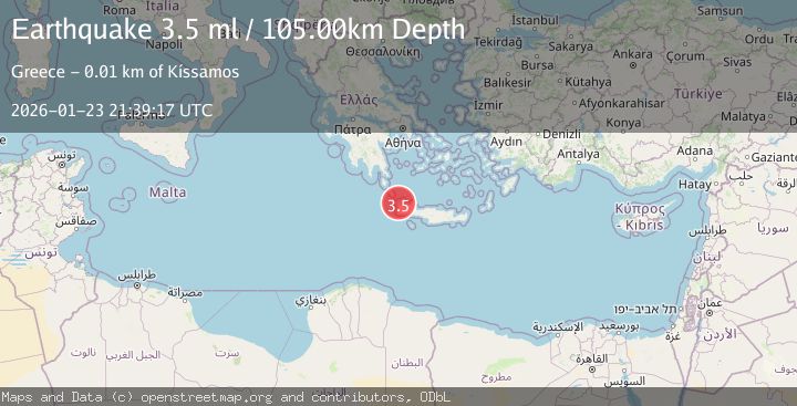 Map of CRETE, GREECE