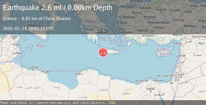 Map of CRETE, GREECE