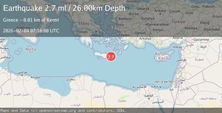 Map of CRETE, GREECE
