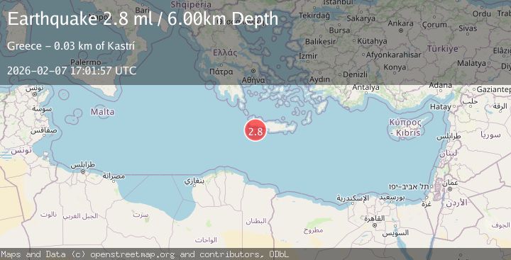 Map of CRETE, GREECE
