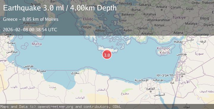Map of CRETE, GREECE