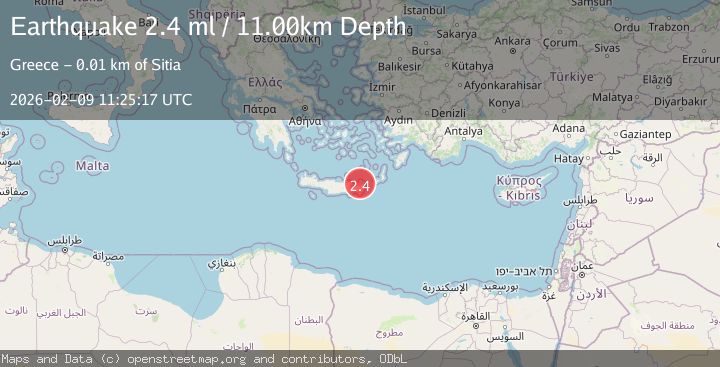 Map of CRETE, GREECE