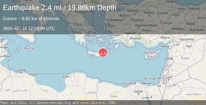 Map of CRETE, GREECE