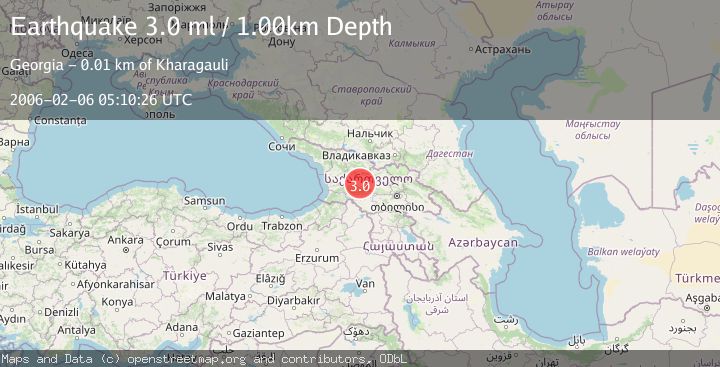 Map of GEORGIA (SAK'ART'VELO)