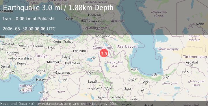 Map of NORTHWESTERN IRAN