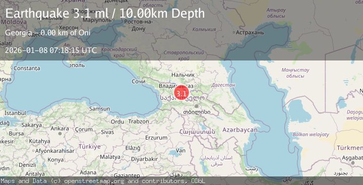 Map of GEORGIA (SAK'ART'VELO)