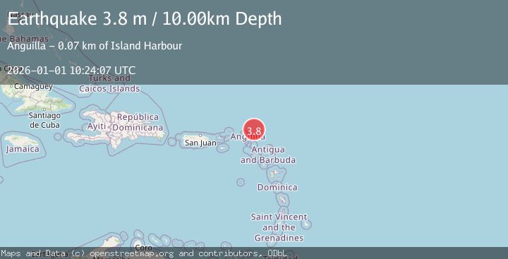 Map of ANGUILLA REGION, LEEWARD ISLANDS