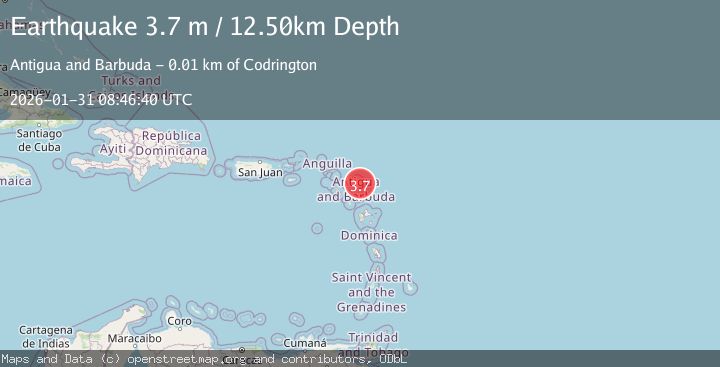Map of ANTIGUA AND BARBUDA REGION