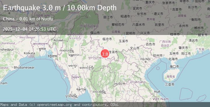Map of MYANMAR-CHINA BORDER REGION