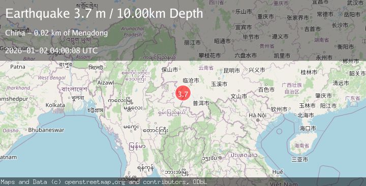 Map of MYANMAR-CHINA BORDER REGION