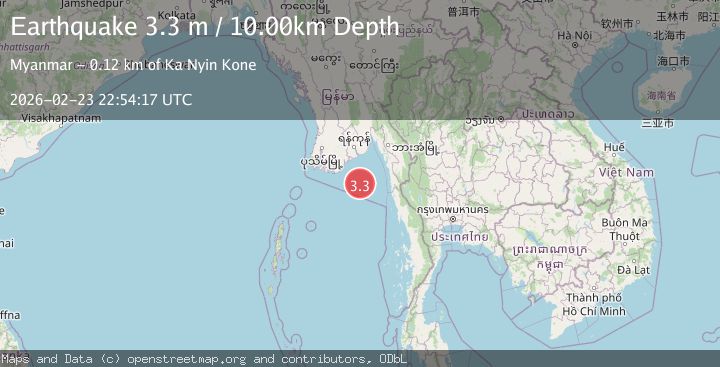 Map of NEAR SOUTH COAST OF MYANMAR