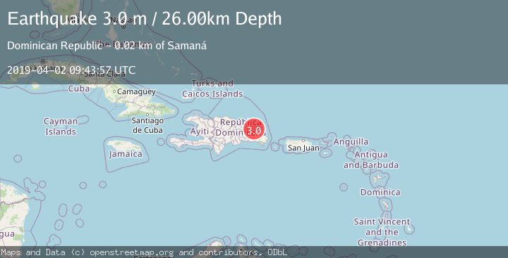 Map of DOMINICAN REPUBLIC REGION